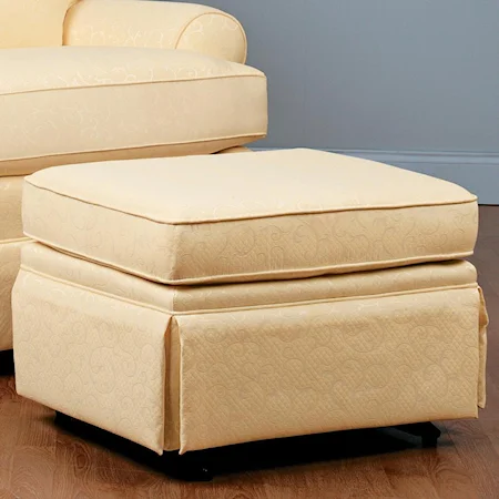 Glide Ottoman with Skirt